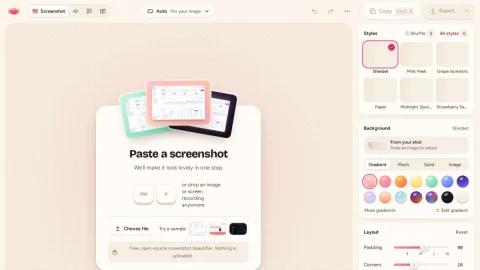 Shotcandy page preview