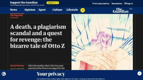 The Guardian page preview