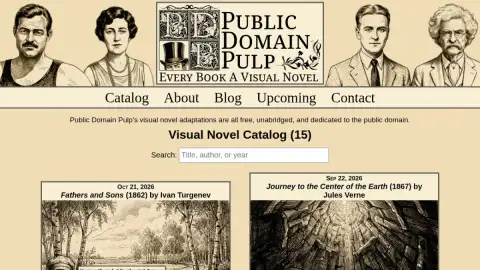 Public Domain Pulp page preview
